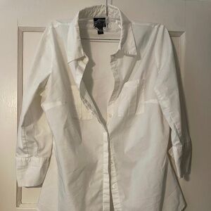 Worthington White Button Down Shirt size Small